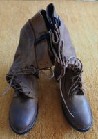Wildleder Boots Gr. 39 cognac neuwertig, Leder! Mexiko!