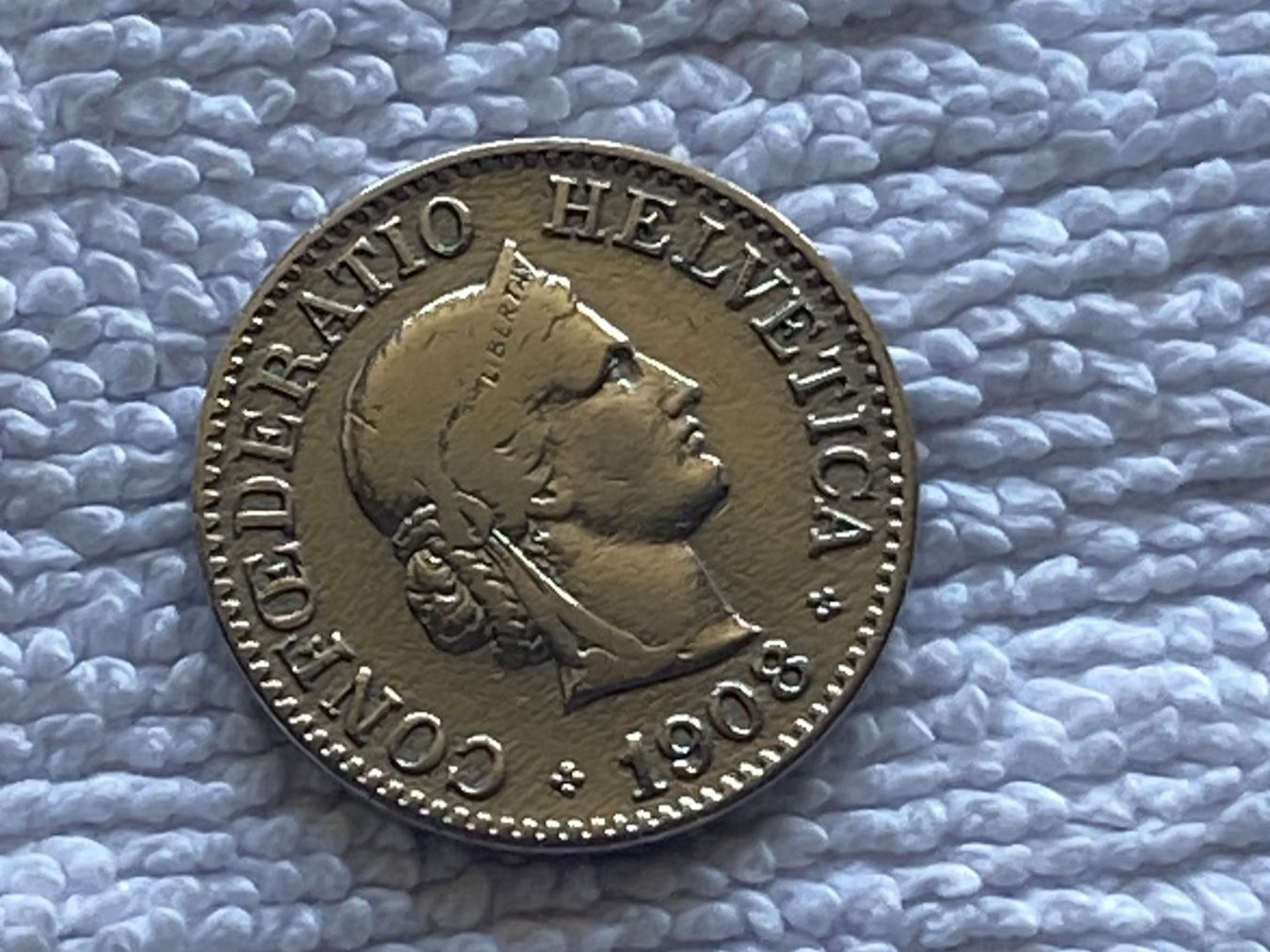 Tutti le monete: 10 centimes/rappen 1908 – Usato da Nyon venduto da Ilmi09