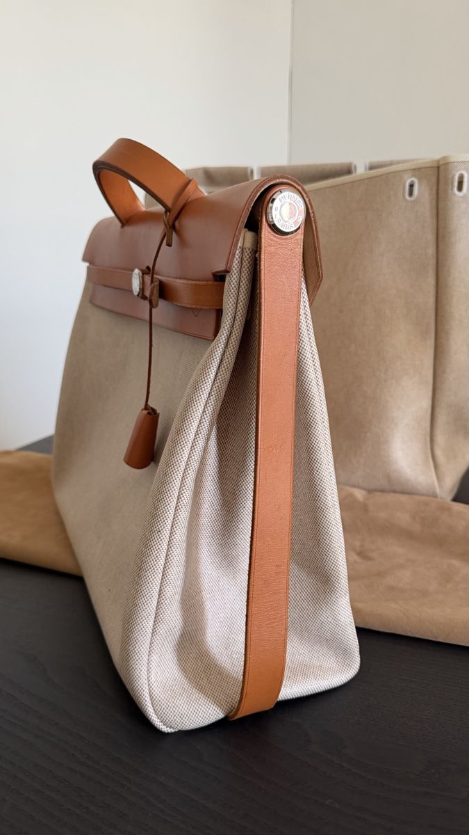Hermès Borse da donna: Hermès Herbag Toile Canvas Leather – Usato da Zürich venduto da na_c9 2