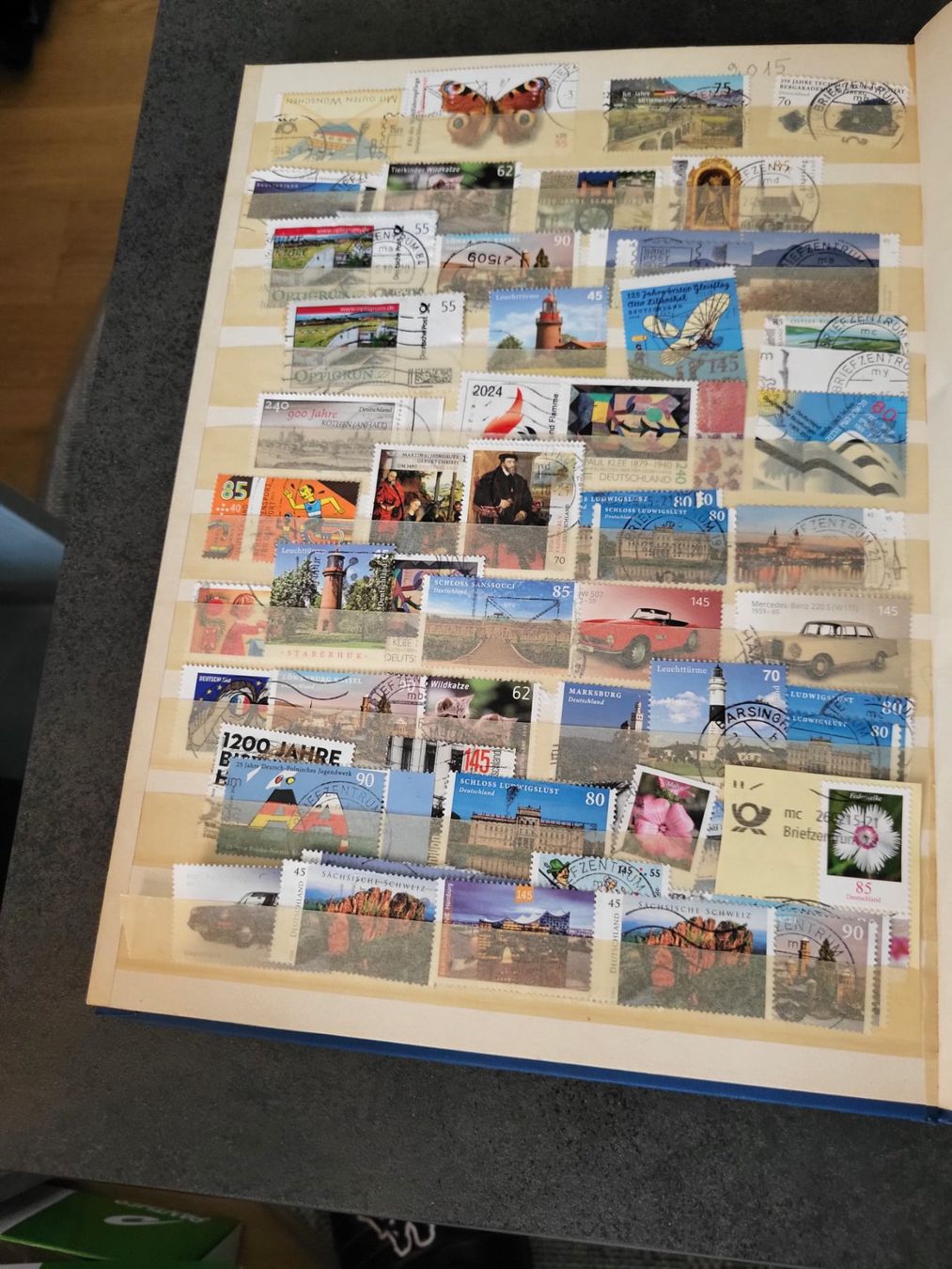 Alle Briefmarken: Sammlung Album Deutschland – Gebraucht aus Rümlang von Turrin