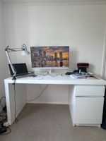 White Desk with Drawer Unit good condition