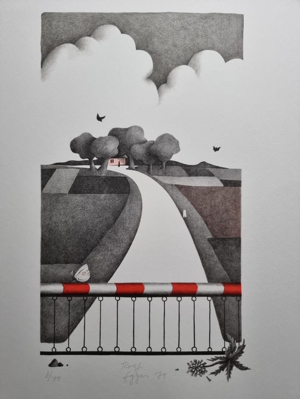 Grafica & Litografie: ROLF EGGER  LITHOGRAPHIE SIGNIERT NUMMERIERT – Usato da Gersau venduto da grafik-kunst