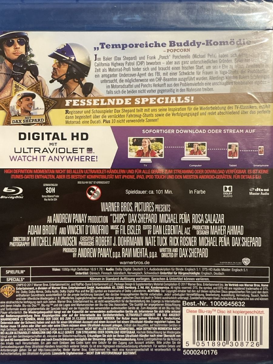 Alle DVDs: CHIPS (2017) – Neu (gemäss Beschreibung) aus Waldenburg von Gonzo8 1