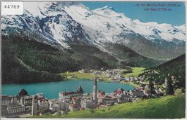St. Moritz-Dorf und Bad - Litho