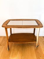 Magnifique desserte en bois mid-century