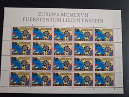 Liechtenstein Europa 1967 Bogen postfrisch