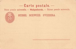 Postkarte Ganzsache ungelaufen - 10 Rp