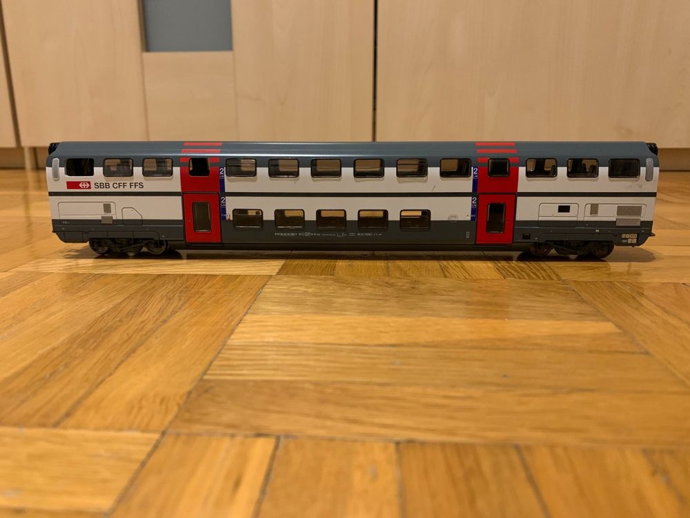 Wagon Voyageurs Märklin HO - 2ème Classe Avec Fourgon Bagages, DB Ancien, Vert