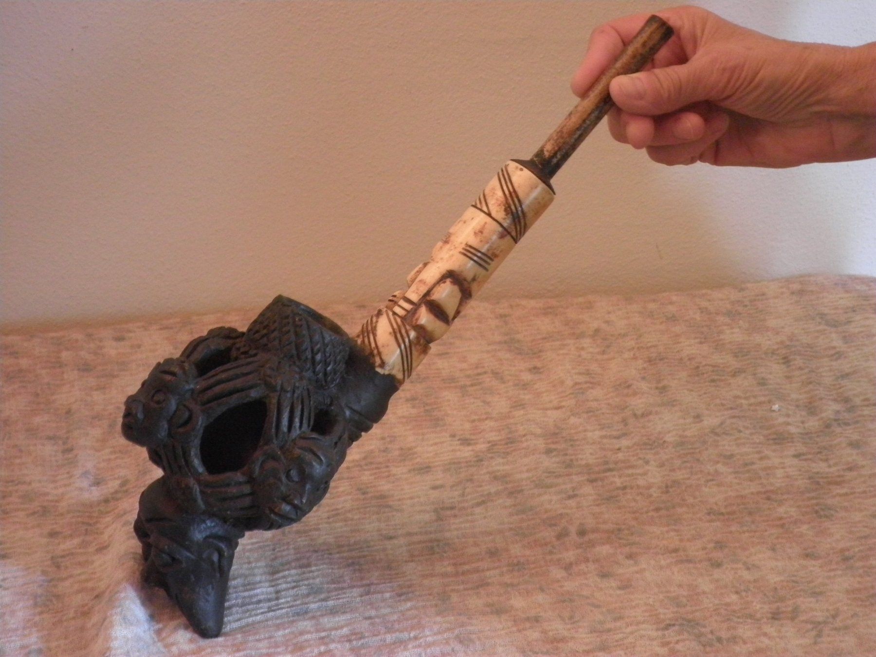 Sculture & Statue: Afrikanische Pfeife Kongo (Zaire) – Usato da Rocourt venduto da Vijay02