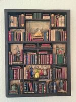 Bibliothèque miniature, décoration unique, fait main. 1996