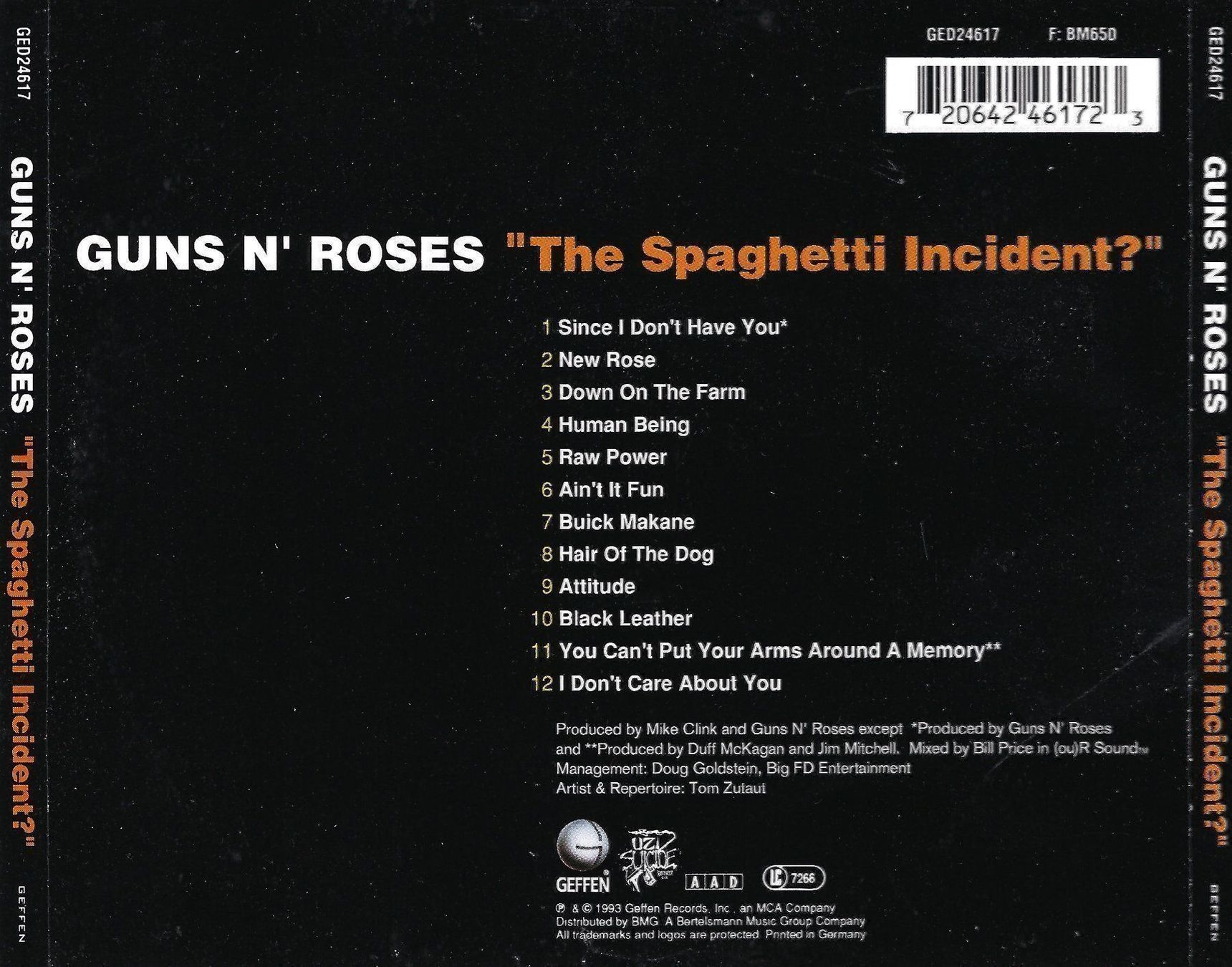 CD: GUNS 'N ROSES - The Spaghetti Incident? – Usato da Rotkreuz venduto da groeli69 1