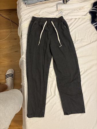 Schwarze Jeans Jogger Grösse XS