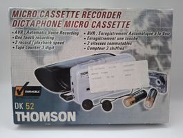 🔴 Dictaphone Micro-Cassette Thomson DK 52–C. Neuf & Complet