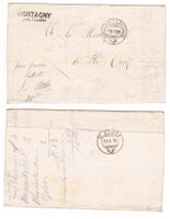 Lettre de MONTAGNY près Yverdon pour Ste Croix 11.II.1870