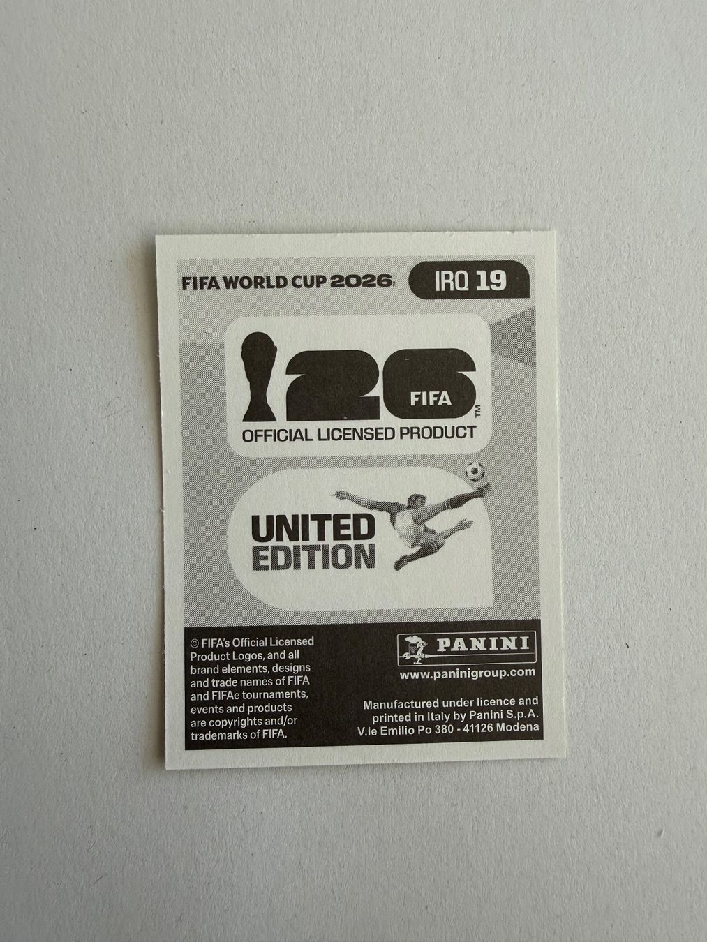 Panini Carte collezionabili: Hussein IRQ19 - Panini CH Edition WM 2026 – Nuovo (secondo la descrizione) da Grenchen venduto da nicus_aveiro 1