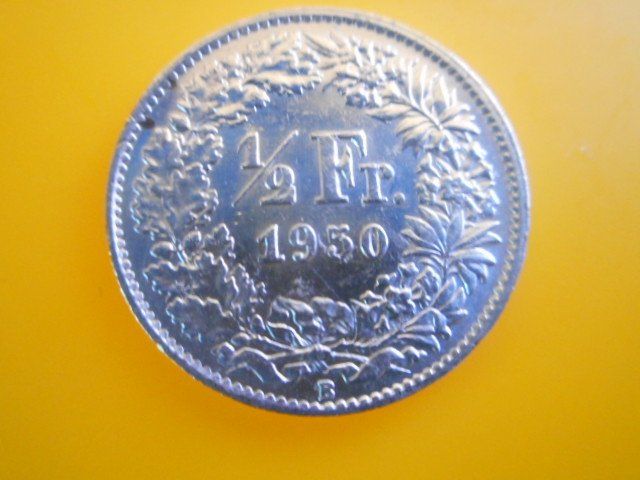 50 Rp. 1950 silber (Gebraucht) in Kriegstetten für CHF 2.5 – mit ...