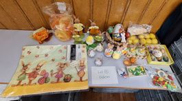 Lot 1 Ostern Pâques Dekoration Figuren Kerzen Aufhänger Eier