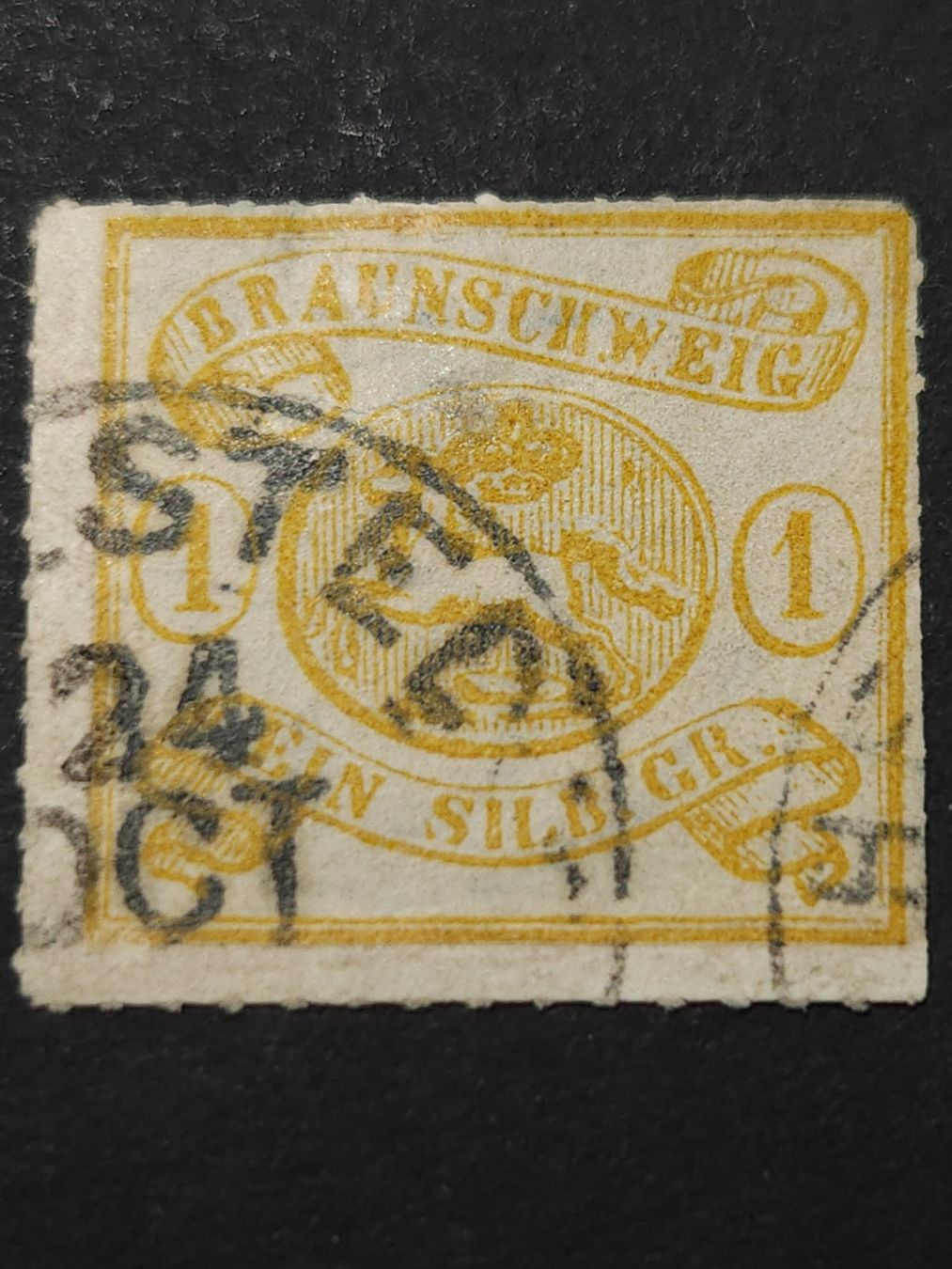 Tutti i francobolli: Braunschweig Mi-Nr. 14 A gestemp 180 Fr – Usato da Kriens venduto da Nidfeld45 1