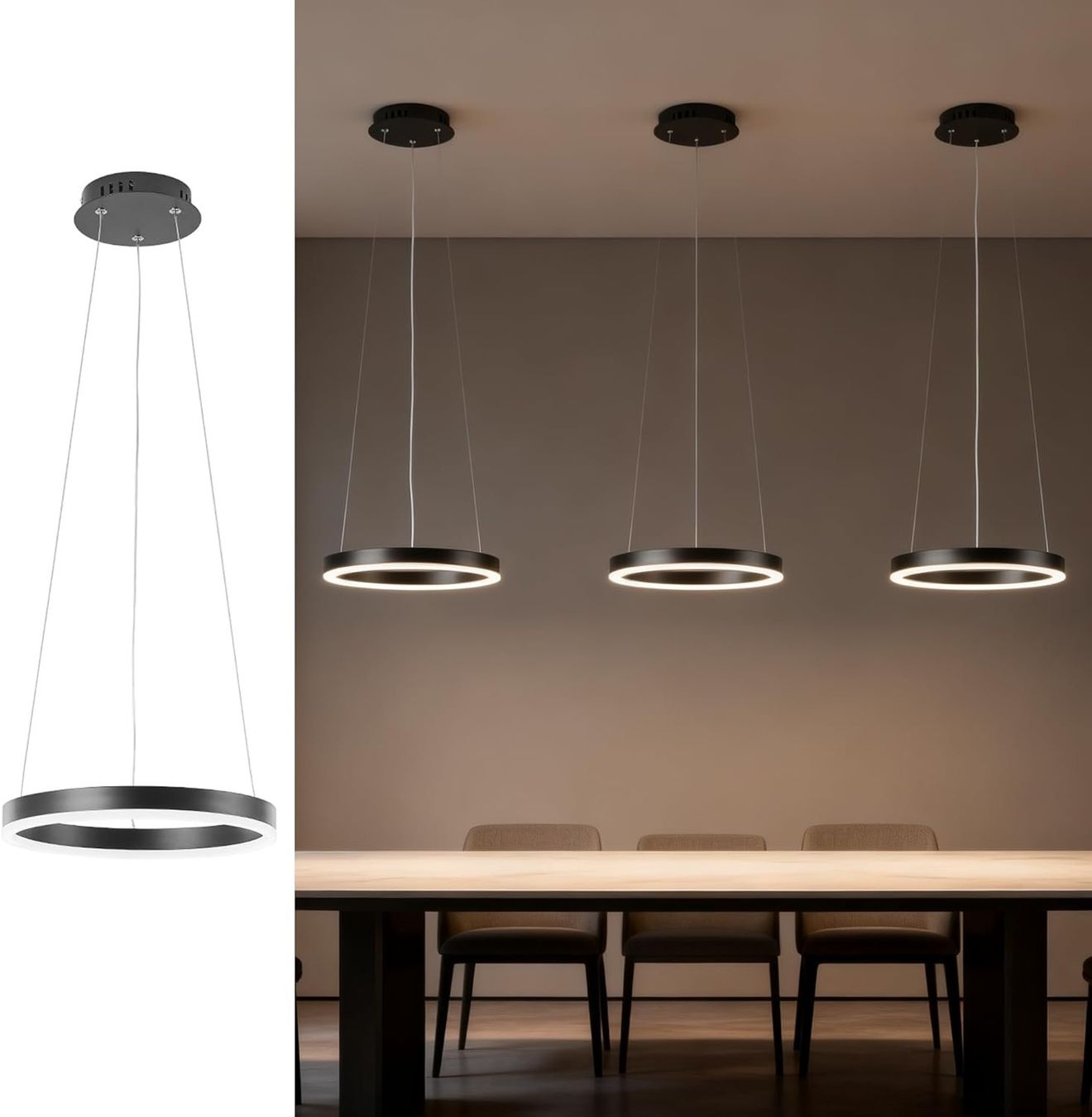 Lampadari & plafoniere: 1Stk 30cm Pendelleuchte LED Deckenleuchte Wohn Esszimmer – Nuovo e nell'imballaggio originale da Hundwil venduto da tec_mm27