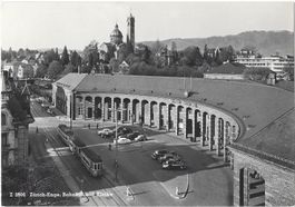 Z  2900   Zürich-Enge, Bahnhof und Kirche