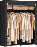 Kleiderschrank Faltschrank Stoffschrank Garderobe 2 Stangen