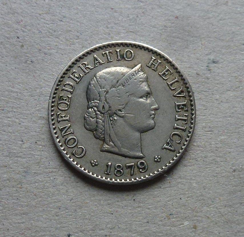 Tutti le monete: ++ 5 Rappen 1879, gute Erhaltung – Usato da Walkringen venduto da Casablanca777
