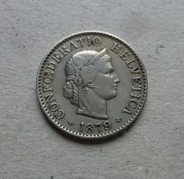++ 5 Rappen 1879, gute Erhaltung