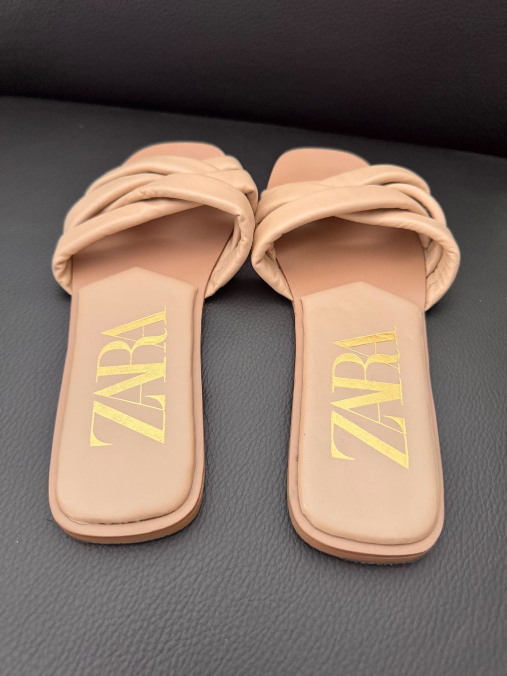 Zara Damenschuhe: ZARA beige Sandalen Schläppchen 40 top ab 1.- CHF SALE – Neu (gemäss Beschreibung) aus Zürich von pj_pry_to 3