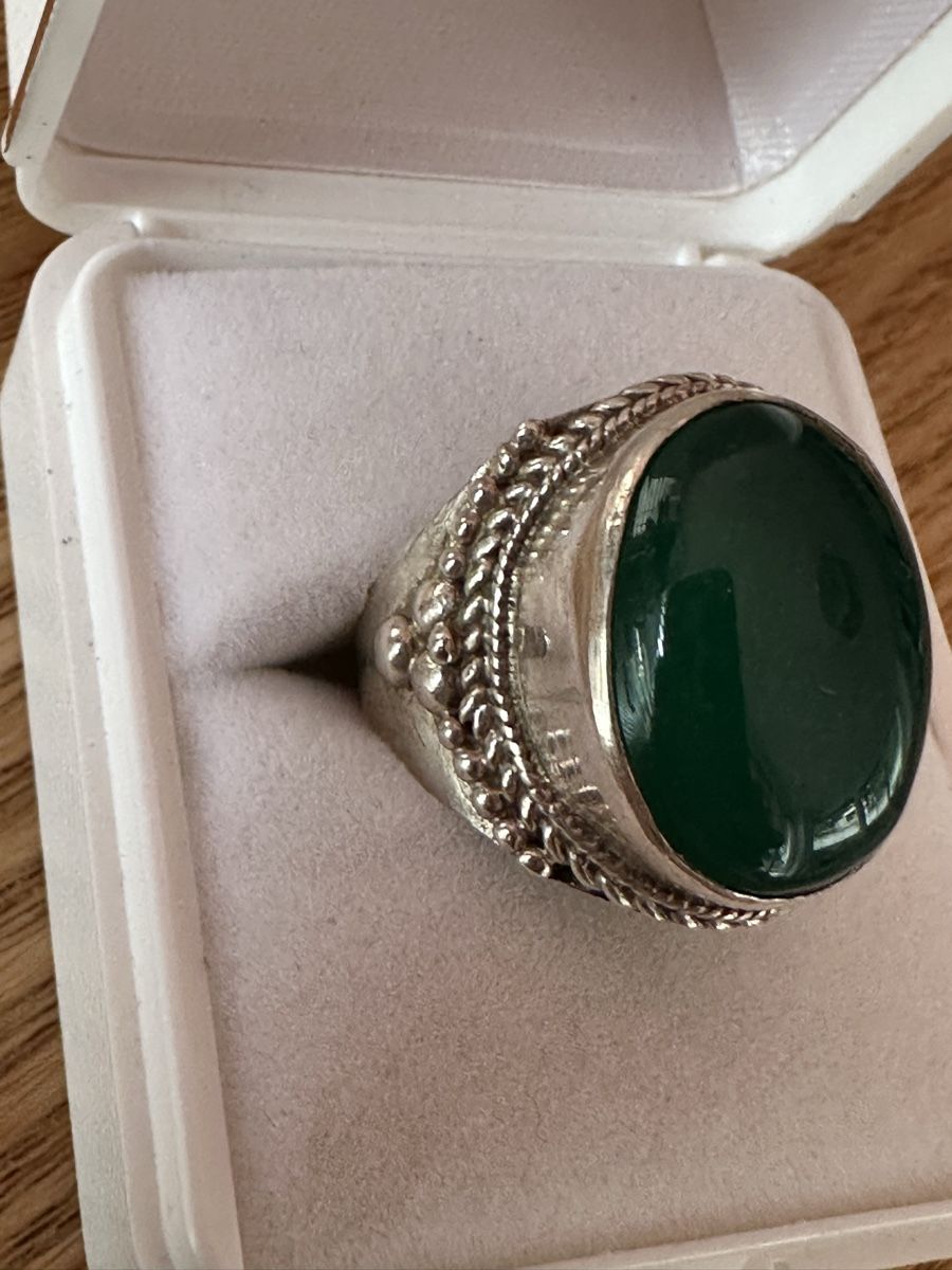 Ringe: Silberring mit Halbedelstein gr 54 – Gebraucht aus Herbriggen von Sehrazade 1