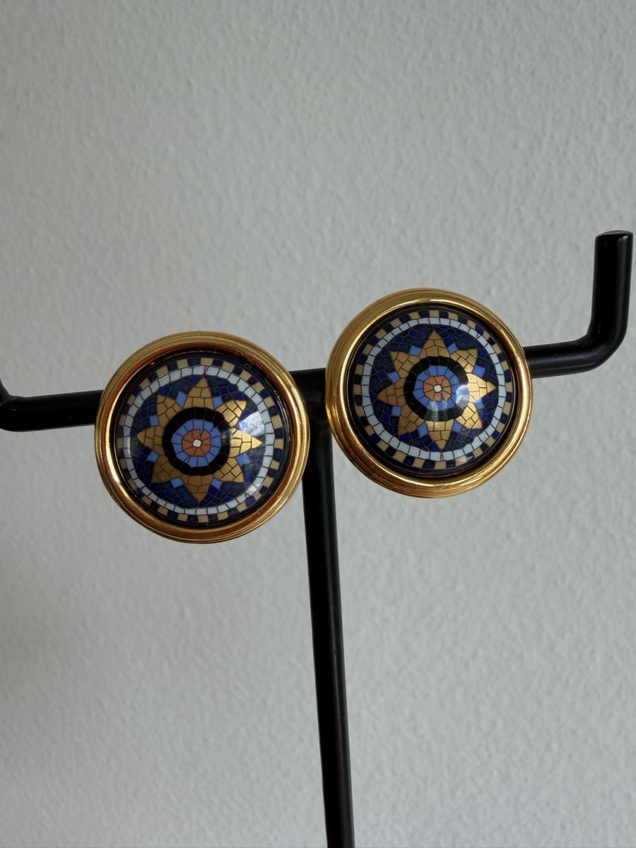 Hermès Orecchini pendenti & Orecchini a lobo: Enamel clips from Hermes – Usato da Cressier FR venduto da Kvito4ka 5