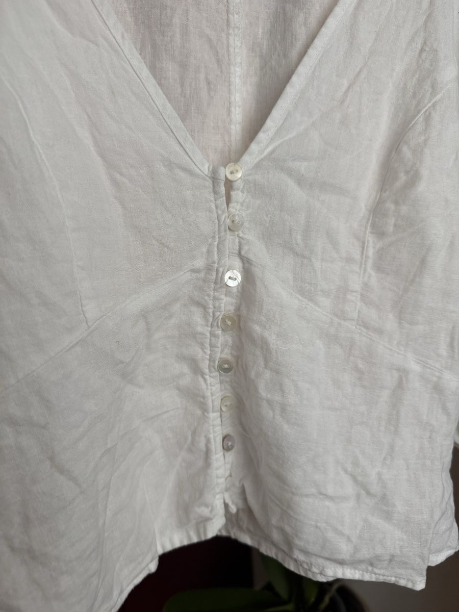 H&M Camicette: H&M Leinen Blend Bluse Top – Usato da Obfelden venduto da cesarina10 4
