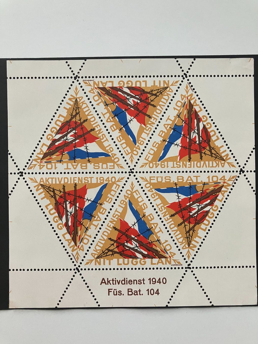 Alle Briefmarken: Soldatenmarken 1939/45, 9 vers. Blocks – Gebraucht aus Würenlos von Eulenpostuhu 3