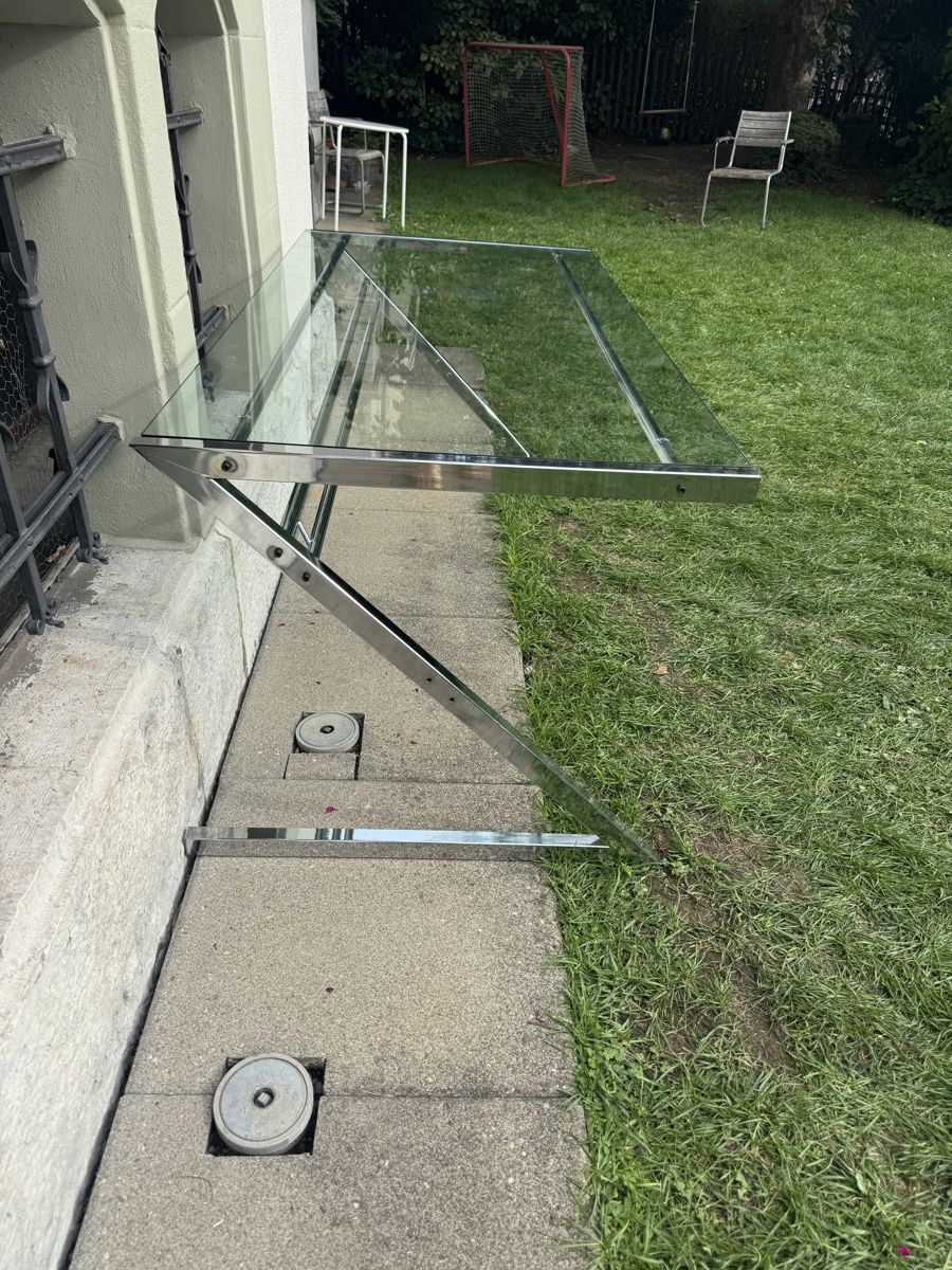 Scrivanie: Glasschreibtisch Metallgestell  – Usato da Zürich venduto da Glam08 2