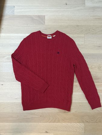 Maglione Timberland rosso lana merino taglia XL