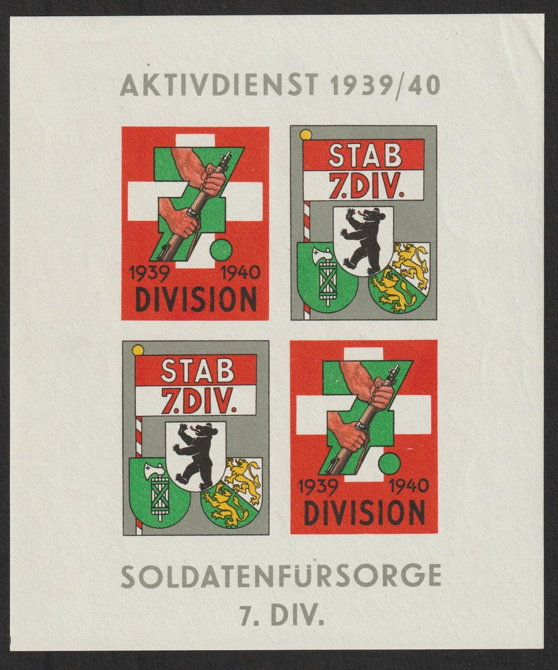 Tutti i francobolli: Kommandostäbe Nr. 61a/6 * – Usato da Siebnen venduto da Fstaehli