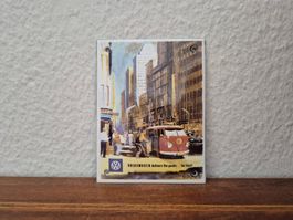 Emailschild VW Volkswagen Bus Bulli Emaille Schild Reklame