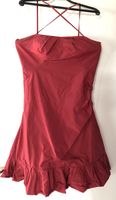 Rot schimmerndes Festtags-Cocktailkleid