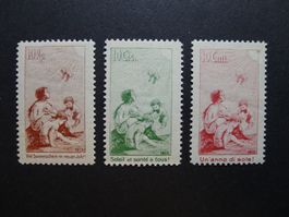1912 Nr. I-III Vorläufer postfrisch mit Attest ab Fr.1.-