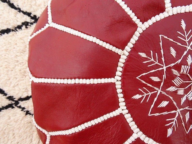 Divani: Pouf  Marocain en Cuir de Marrakech – Nuovo (secondo la descrizione) da cournillens venduto da Haronn 3