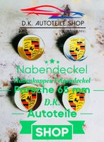 Porsche 65 mm Nabendeckel, Radnaben, Nabenkappen Chrom NEU