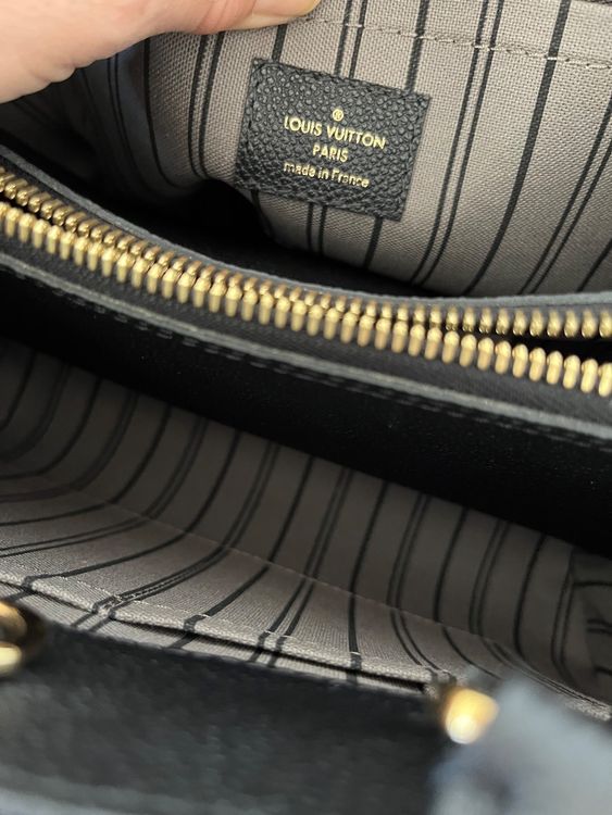 ❤️🍀❤ Louis Vuitton Tasche Montaigne BB schwarz ❤🍀❤️