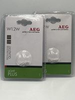 Neue ungebrauchte AEG W1.2W Glühbirnen, 2 Stück, Original