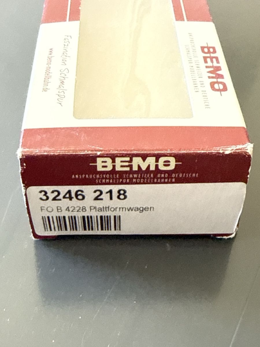 Bemo Modelleisenbahnen: Bemo FO/RhB Plattformwagen – Gebraucht aus Thusis von Jasmin1991995 1