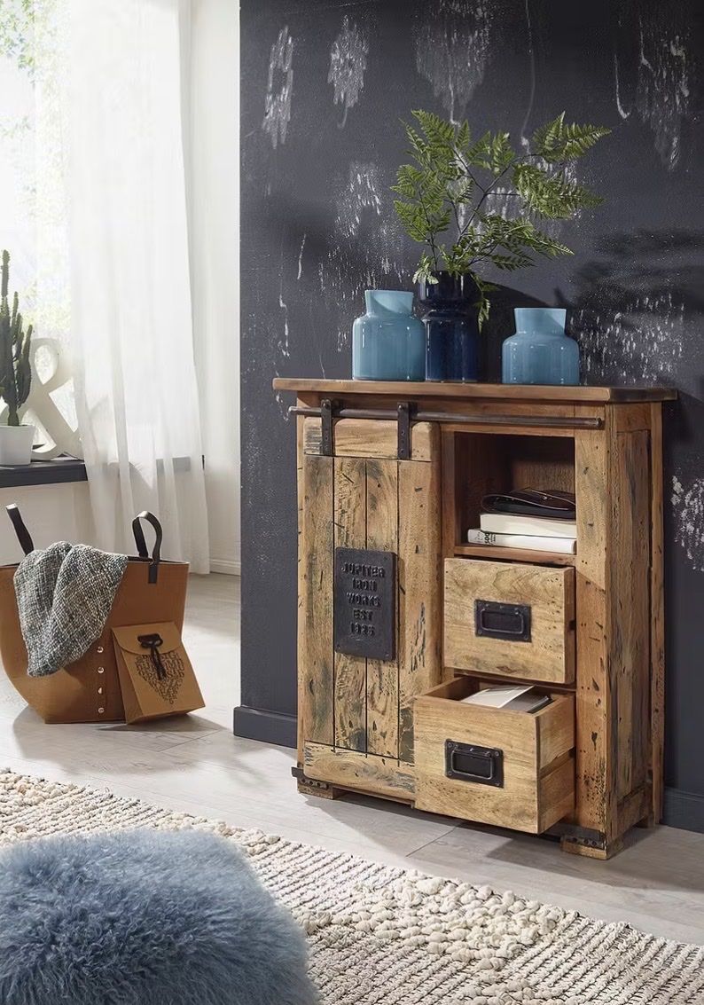 Cassettiere: Sideboard Kommode Holz im Vitage Stil – Usato da Arth venduto da duco37 4