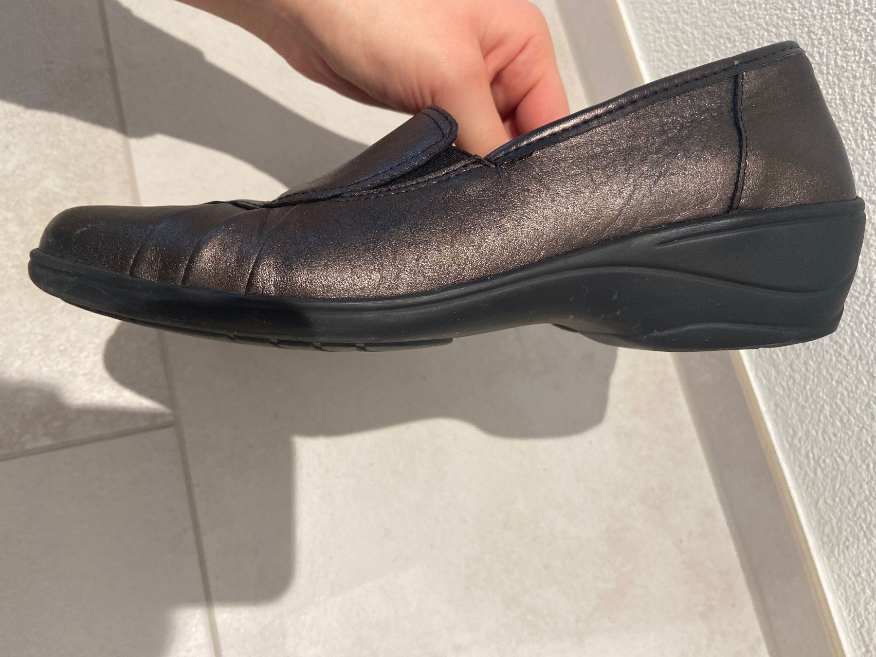 Scarpe da donna: Braune Damen Leder Schuhe – Usato da Zug venduto da Hehe 8