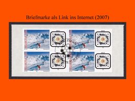 Viererblock "Briefmarke als Link ins Internet" (2007)