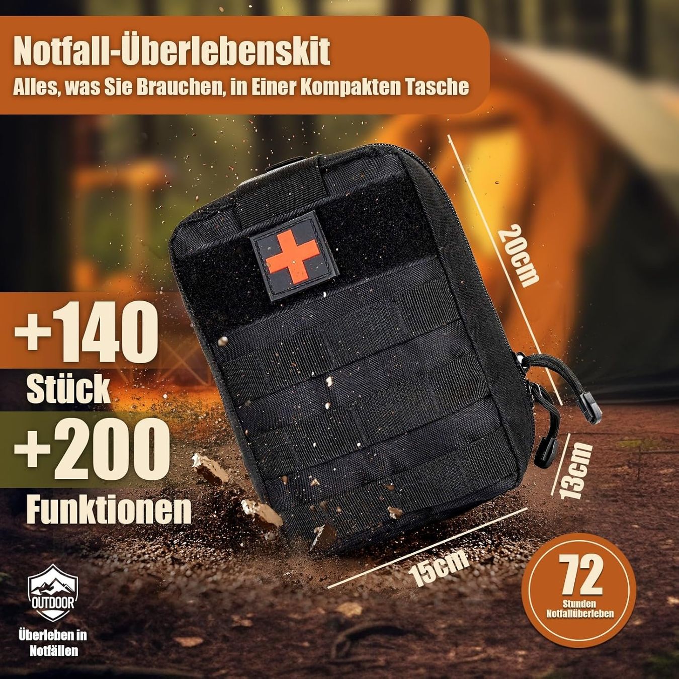 Tutti gli attrezzi: Survival Kit 140in1 Erste Hilfe Notfallradio – Nuovo e nell'imballaggio originale da Schaffhausen venduto da her_zt65 1