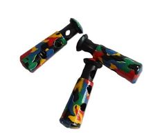Kordelstopper bunt schwarz - 3Stk.