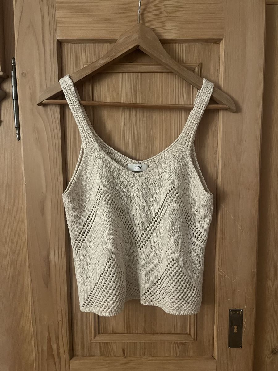 Top: Häkel Top Oberteil Strick Gr. M JDY beige – Usato da Zürich venduto da MrsWollishofen