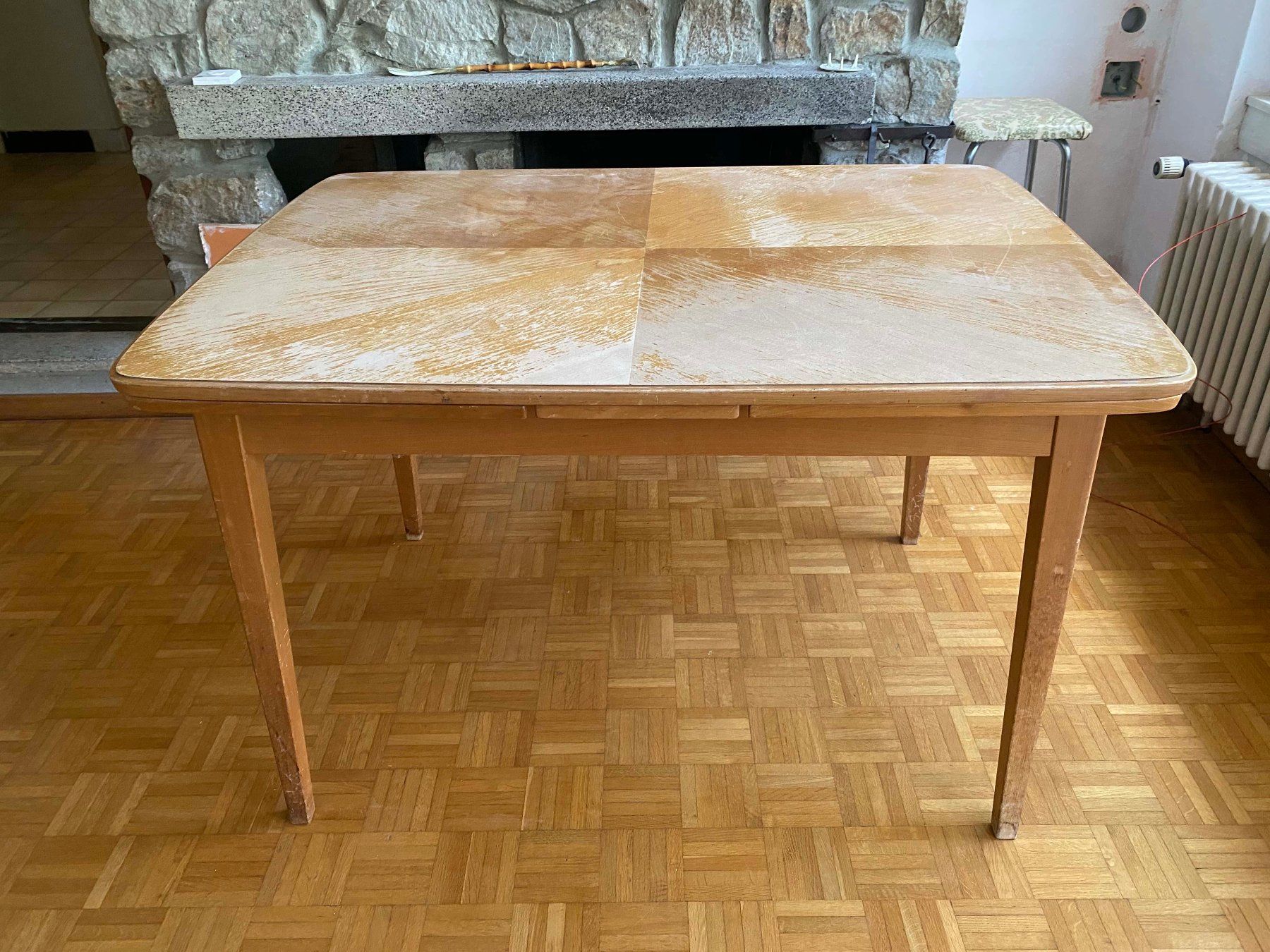 Tables: Table salon années 60 120 x 85 – D'occasion à Savigny par Yves1960